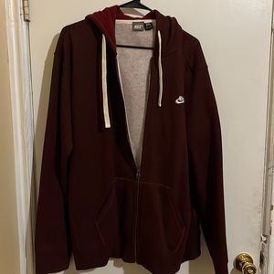 Almost New Nike men hoodie maroon berry color